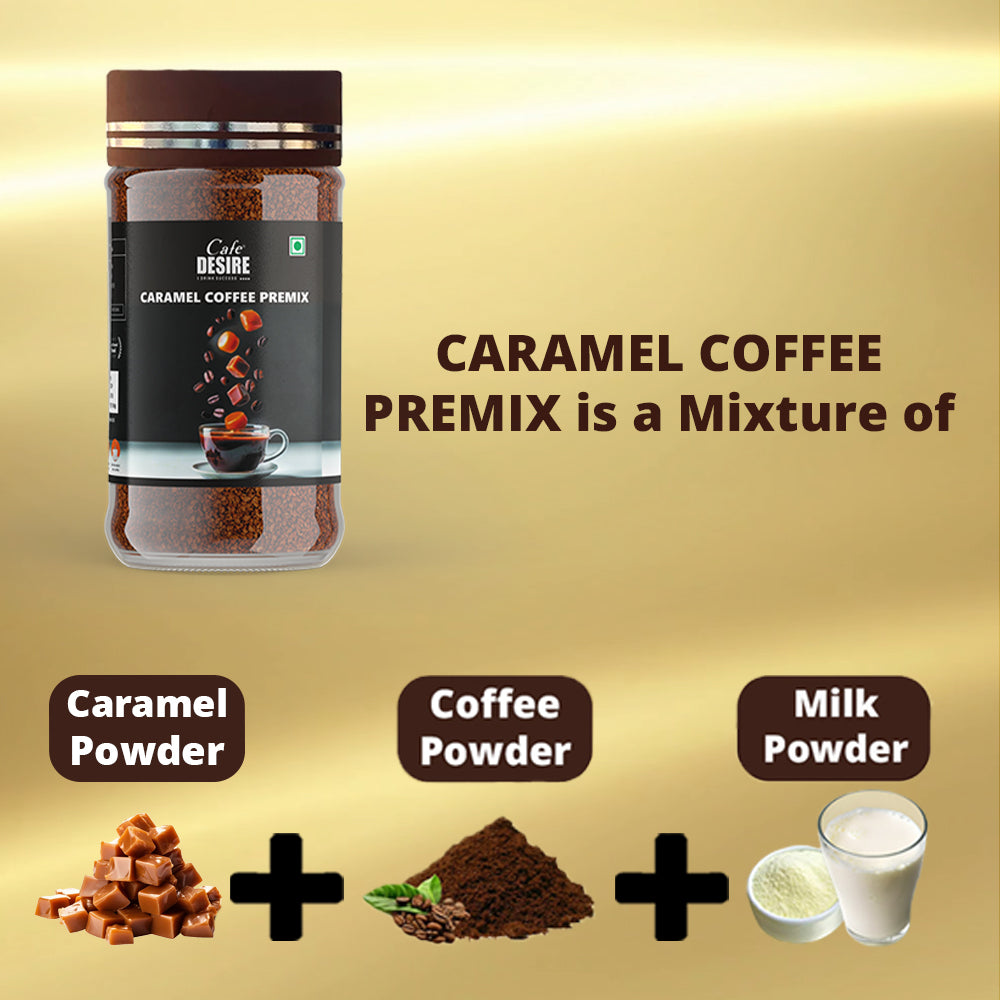 Caramel Coffee Premix - 500g Jar