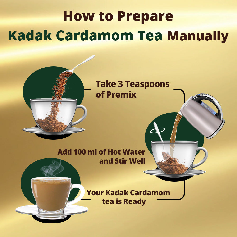 Kadak Cardamom Tea Premix - 1Kg