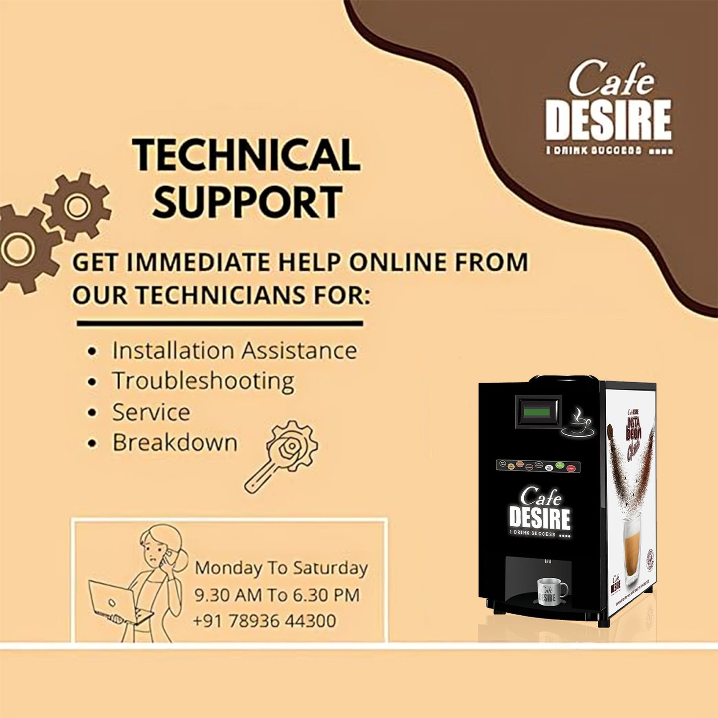 LED Insta Bean Classic Coffee Vending Machine | 8 Options | Espresso Black Coffee, Coffee Latte, Cappuccino, Mochaccino, Hot Chocolate, Hot Milk, Instant Tea, Instant Coffee | For Smart Offices, Shops, Hotels, Restaurants and Home